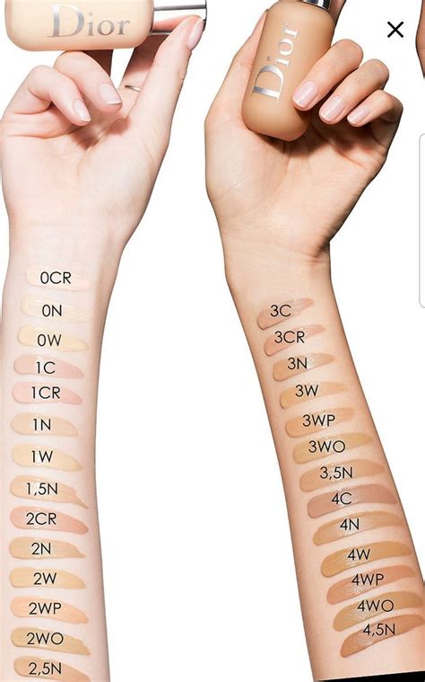 dior foundation shade guide